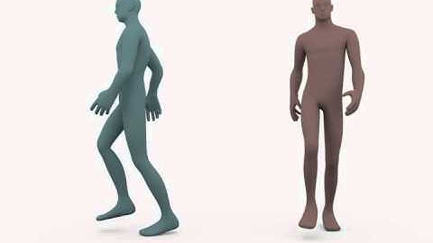 walk cycle with swinging hips