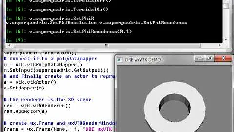 Introspect running wx VTK Python apps with the DRE