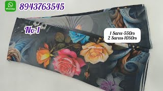Digital Georgette Sarees Collection Video 2 16426