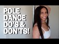 How to Get Better at POLE DANCING! Don't Make These MISTAKES! | Pole Dance Do's & Don'ts | Janay Way