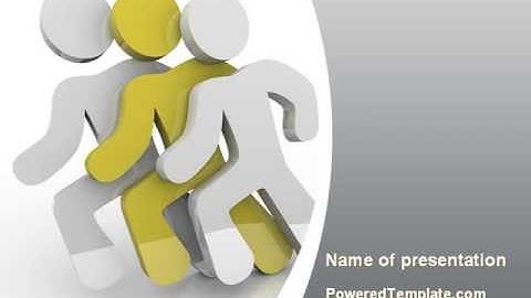 Runners PowerPoint Template by PoweredTemplate.com