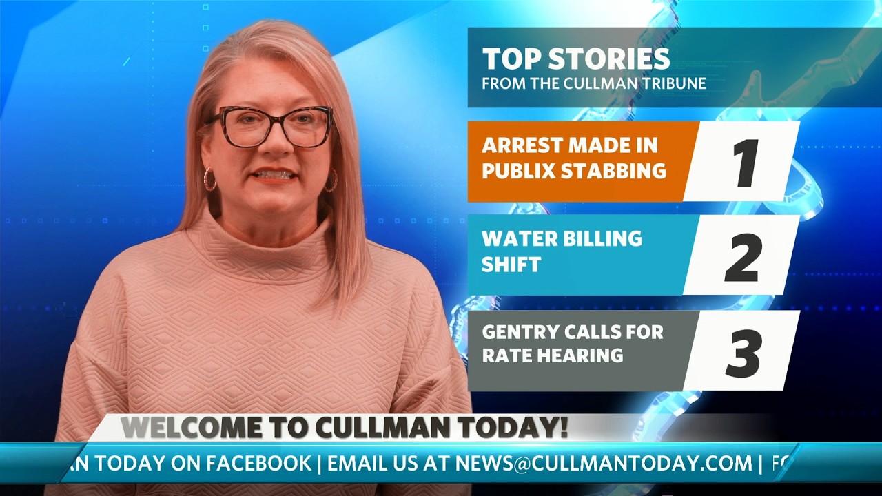 Publix stabbing arrest | County water billing shift | Gentry calls for rate hearing