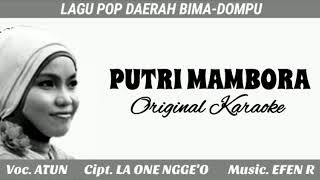 Putri Mambora  Karaoke Original  Atun Sikop
