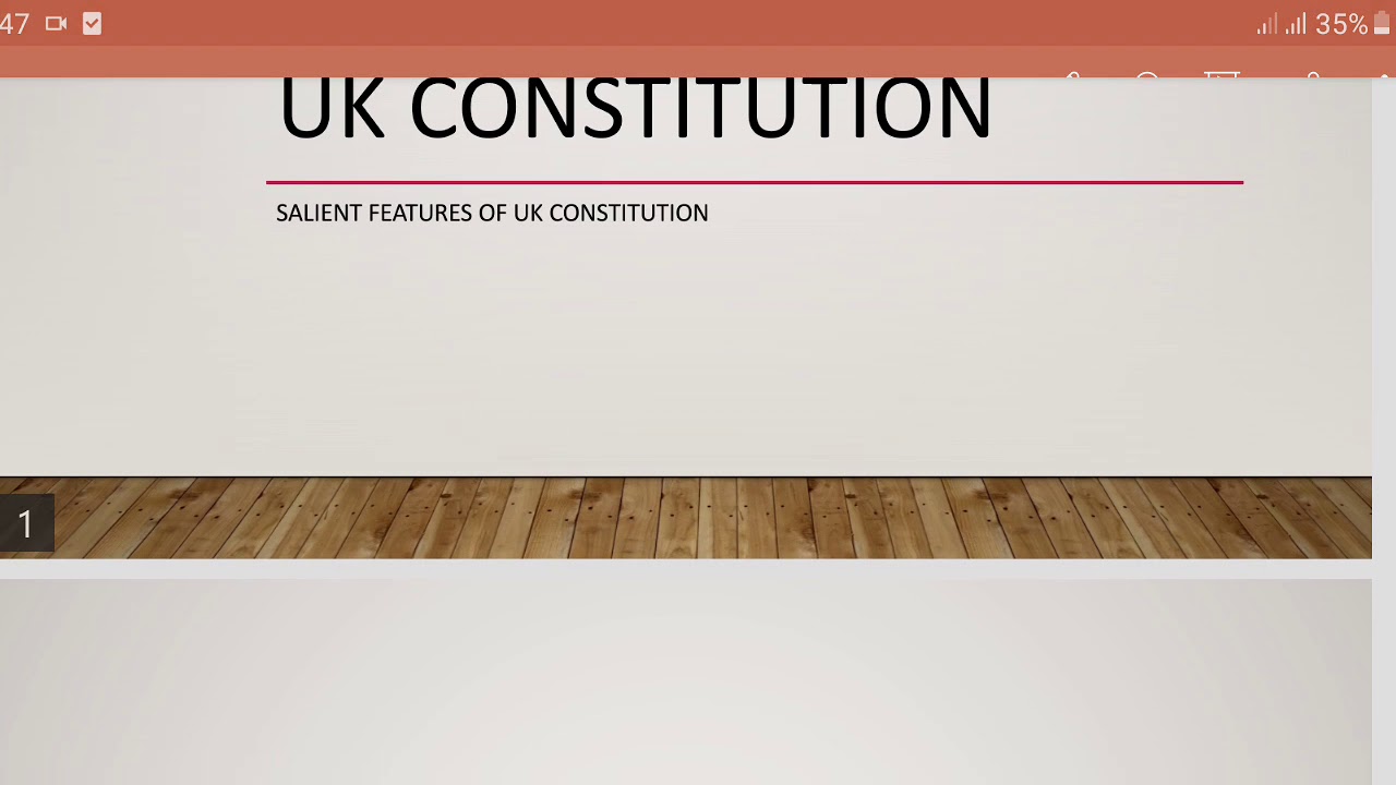 Salient features of UK Constitution |UK Constitution - YouTube