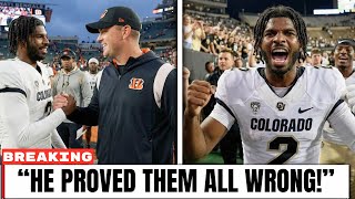 🚨BREAKING: Shedeur Sanders SHUTS DOWN Critics After Historic Win Over the Bengals!