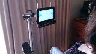 Alea IntelliGaze IG-30 on original Surface Tablet