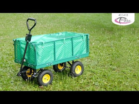 Vidéo: Chariot de jardin DIY: photo, instruction