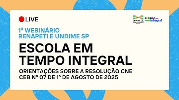 1º webinário da UNDIME SP e RENAPETI