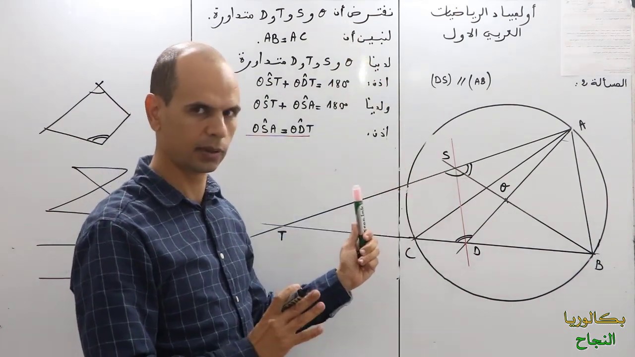 تصحيح أولمبياد الرياضيات العربي الأول-الجزء الثاني