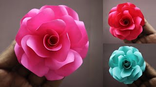 DIY - Rose Flower From Paper | Origami Rose | Paper Roses | Paper Flower