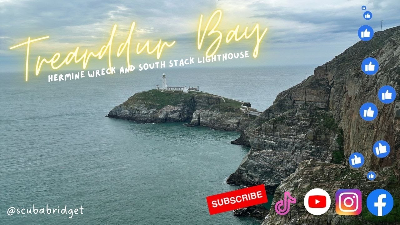 TREARDDUR BAY WALES HERMINE WRECK SOUTH STACK LIGHTHOUSE UK SCUBA DIVING YouTube