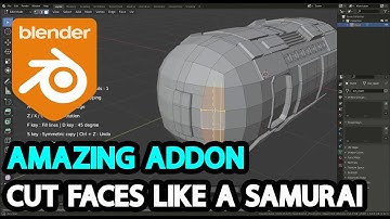 Blender Addon for Hard Surface Modeling l Face Cutter