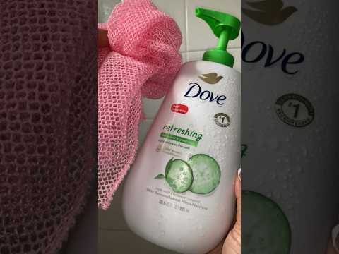 🧼 Shower Routine 🚿💕 #showerroutine #hygiene #dove #shorts #shortvideo