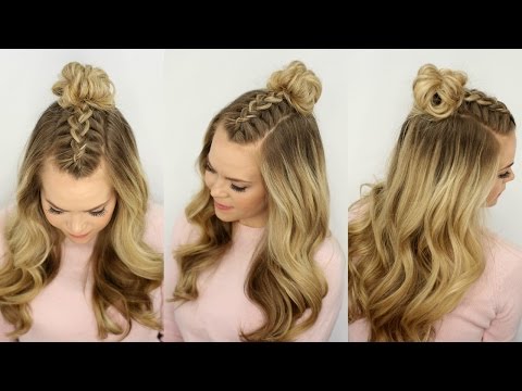 Mohawk Braid Top Knot | Half Up Hairstyle | Missy Sue