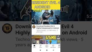 How To Play Resident Evil 4 In Android | #shorts #viral screenshot 1