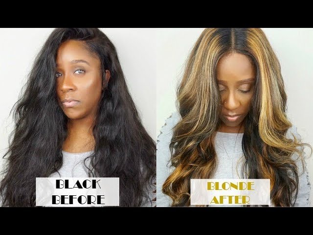 HOW TO BLACK HAIR TO BLONDE HAIR HIGHLIGHTS TUTORIAL | WEST KISS HAIR -  YouTube