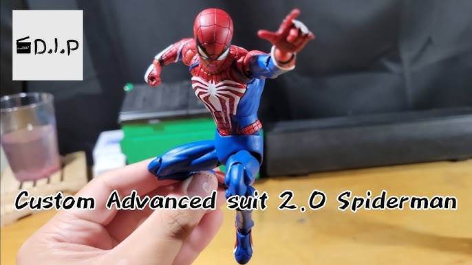 Repairing a paint chip on Mafex Spider-Man classic suit action figure