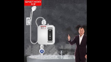 Hướng dẫn lắp đặt máy nước nóng trực tiếp kèm vòi sen GINETARR