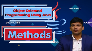 LEC09|Object Oriented Programming Using Java | Methods by  Mr. P. Purushotham