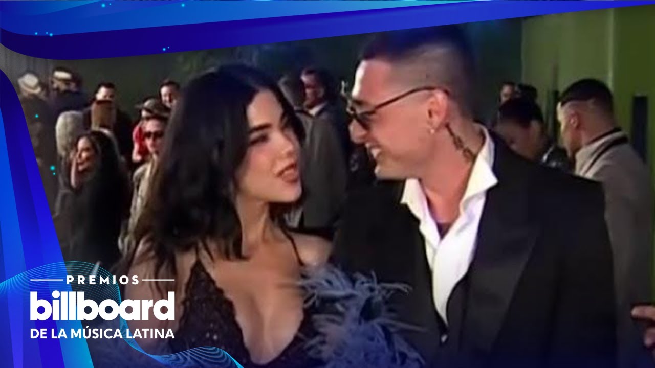 Peso Pluma llega de la mano de Kenia Os a la alfombra | Premios Billboard de la Música Latina 2025