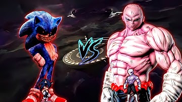 Sonic exe V2 OP (all form) (New) VS Jiren OP (all form) in Jump Force Mugen