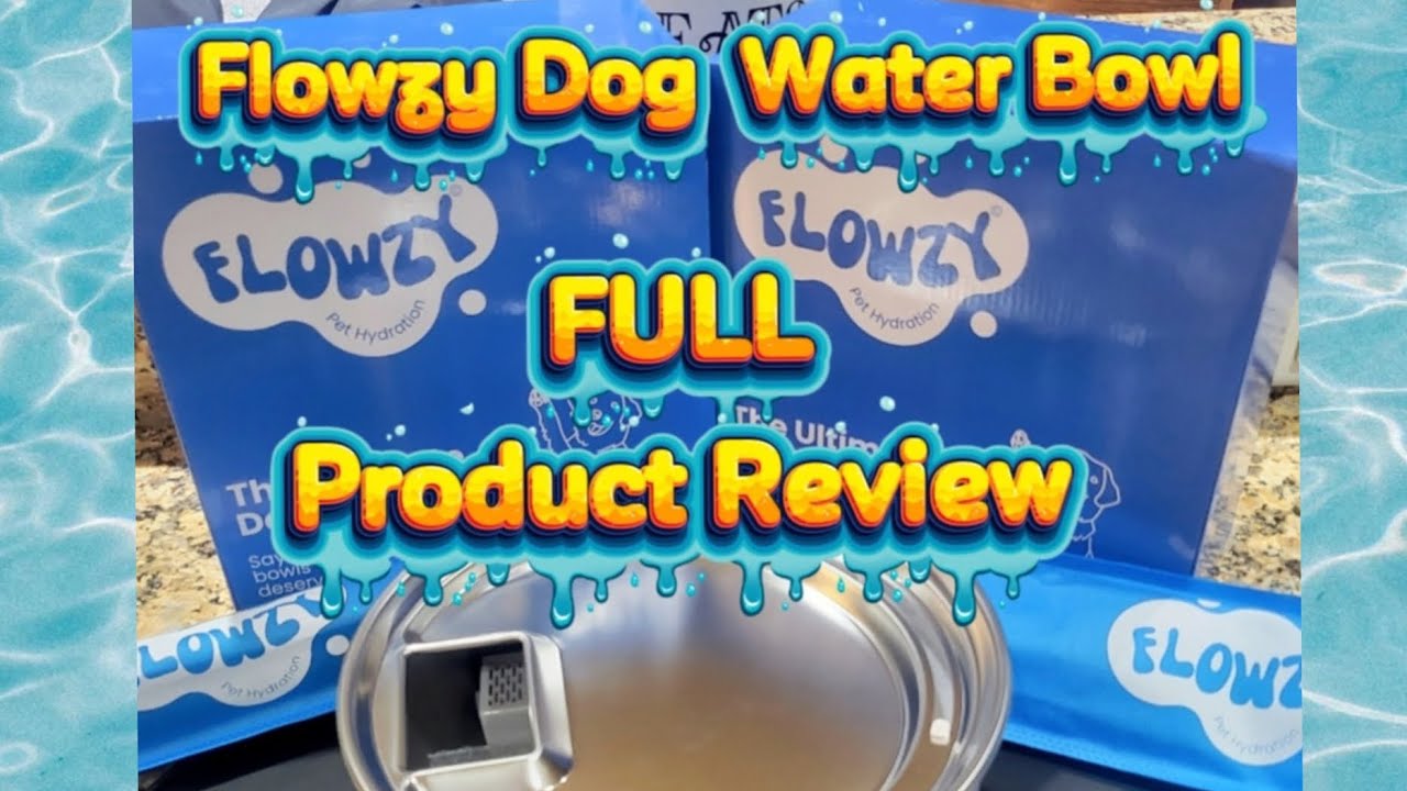 FLOWZY dog water bowl! 5 star review!! 🌟 🌟 🌟 🌟 🌟 🤩 🐶