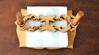 Scroll Saw Projects - How to make Paper Napkin Holder