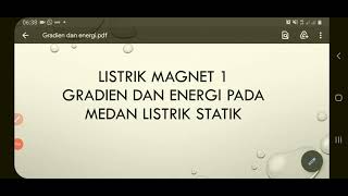 Listrik Magnet 1 Grafien Dan Energi Pada Medan Listrik Statik