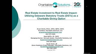 Utilizing Delaware Statutory Trusts (DSTs) as a Charitable Giving Option