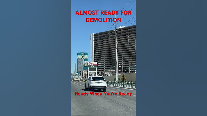 Tropicana Hotel Demolition almost ready #lasvegas  #tropicana  #demolition  #vegas