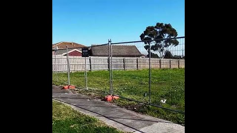 Temporary fencing springvale