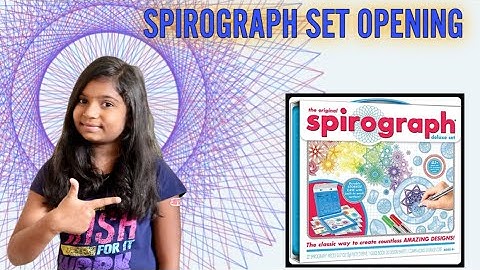 The Original Spirograph Deluxe Kit Opening and Review | Educational Toy for Kids