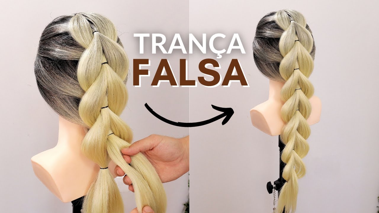 Como fazer TRANÇA FALSA (aprenda fácil!)