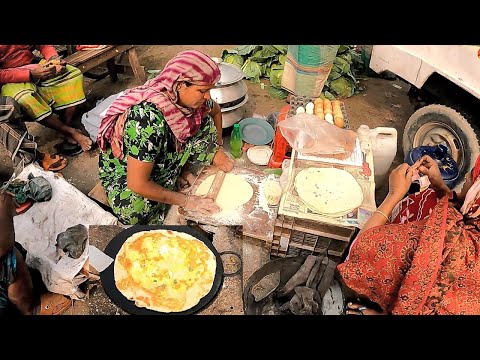 EGG STUFFED PARATHA | Anda Wala Paratha | Bangladeshi Street Food