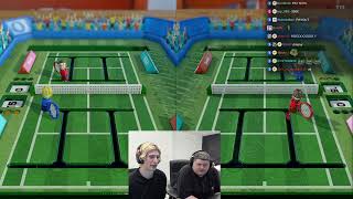 xQc & Jesse Play Tennis | Clubhouse Games