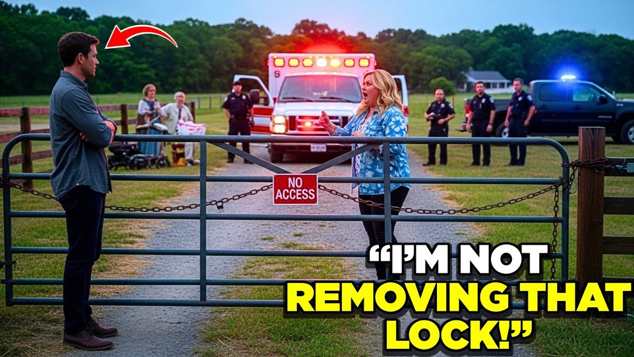 HOA President Padlocked My Front Gate — She Froze When the Ambulance Couldn't Reach Her Own Mother