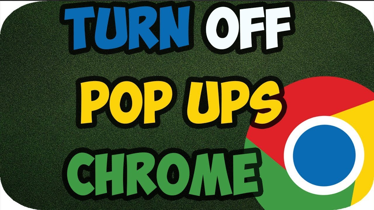 How to Turn Off Pop Up Blocker in Google Chrome 2019 - YouTube