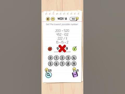 Brain Test Weekly Level Week 18 Solution Walkthrough ✓ 