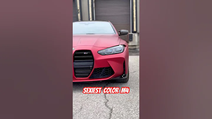 Laying it down perfectly smooth, BMW M4 G80 Full Color PPF Red Chrome going down! Romaine Red Fire