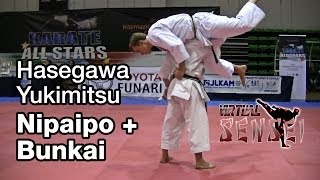 Hasegawa Yukimitsu teaching kata Nipaipo + bunkai - Karate All Stars 2013