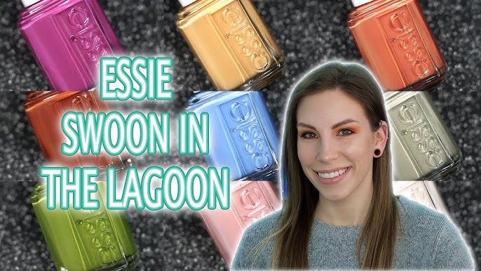 Essie Swoon In the Lagoon: Review, Live Swatches and Comparisons - YouTube