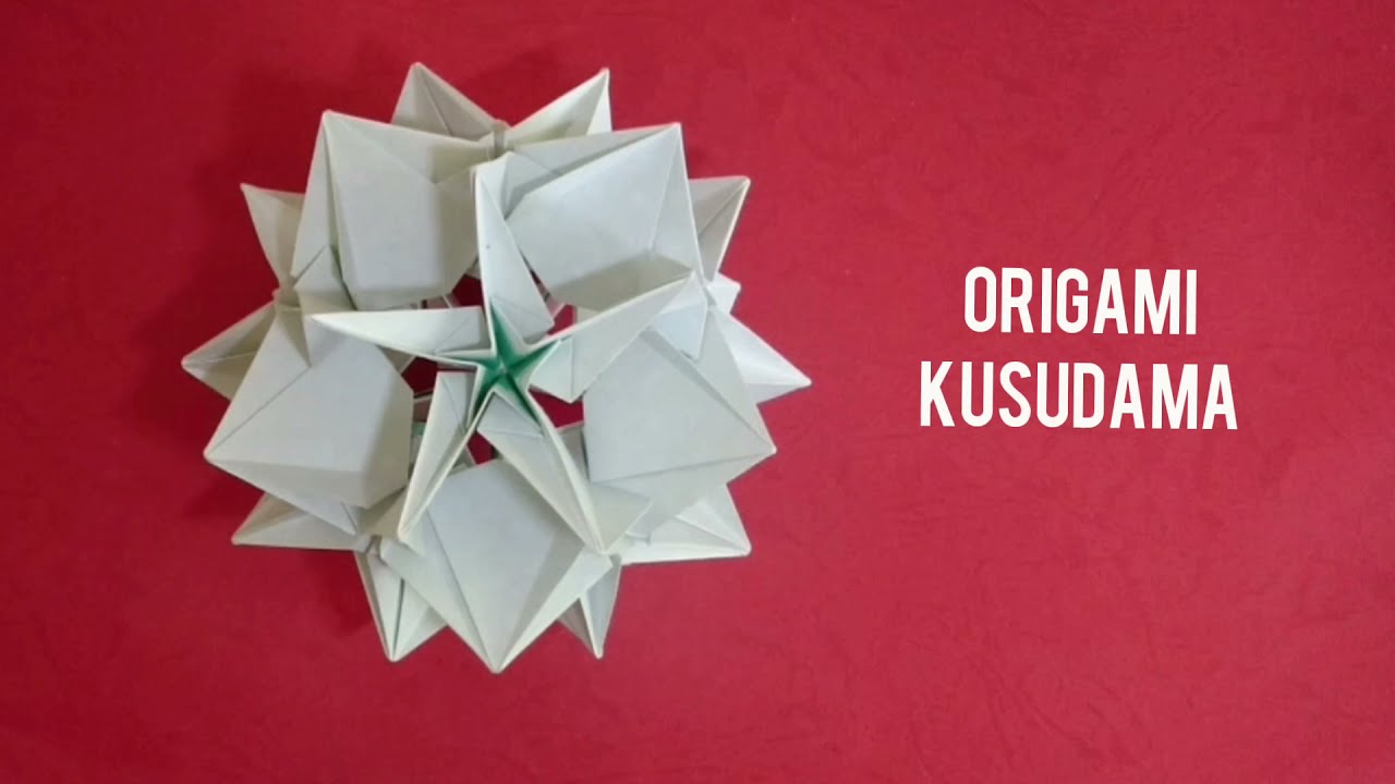 Origami Asterisk Kusudama/ Paper Star Ball 折纸星球