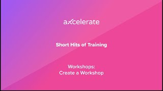 Workshops Series Ep.6 - Create a Workshop