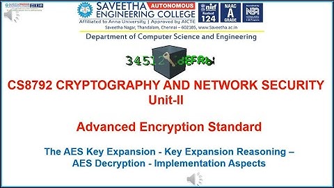 AES_The AES Key Expansion_Key Expansion Reasoning_AES Decryption_Implementation Aspects