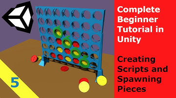 Connect 4 Unity Tutorial (5/10) - Creating Scripts and Spawning Pieces