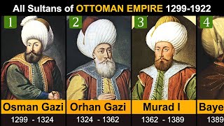 All Sultans of Ottoman Empire in History