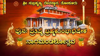 SHREE SUBRAHMANYA DEVASTHANA , THOKURU, HALEYANGADI | ಪುನಃ ಪ್ರತಿಷ್ಠೆ ಬ್ರಹ್ಮಕುಂಭಾಭಿಷೇಕ -ನಾಗಮಂಡಲೋತ್ಸವ