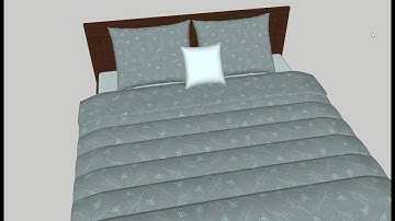 How to make comforter in Sketchup