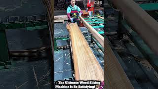 The Ultimate Wood Slicing Machine Is So Satisfying #building #machine #construction #woodworking