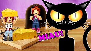GATO GIGANTE não gosta da gente! (Roblox Escape The Cat G...